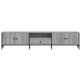 Mobile TV Cassetto Grigio Sonoma 200x25x44 cm Legno truciolato