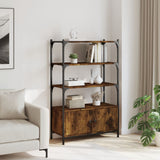 Libreria 3 Ripiani Rovere Fumo 70x30x109,5 cm Legno truciolato