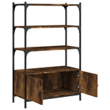 Libreria 3 Ripiani Rovere Fumo 70x30x109,5 cm Legno truciolato