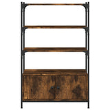 Libreria 3 Ripiani Rovere Fumo 70x30x109,5 cm Legno truciolato