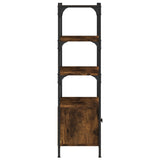 Libreria 3 Ripiani Rovere Fumo 70x30x109,5 cm Legno truciolato