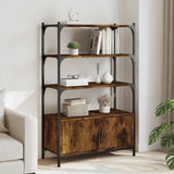 Libreria 3 Ripiani Rovere Fumo 70x30x109,5 cm Legno truciolato