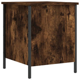 Panca Portaoggetti Rovere Fumo 40x42,5x50 cm Legno truciolato