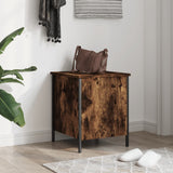 Panca Portaoggetti Rovere Fumo 40x42,5x50 cm Legno truciolato