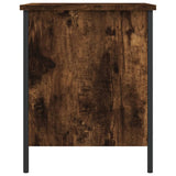 Panca Portaoggetti Rovere Fumo 40x42,5x50 cm Legno truciolato