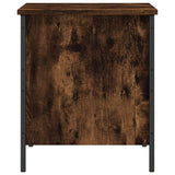 Panca Portaoggetti Rovere Fumo 40x42,5x50 cm Legno truciolato