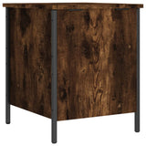 Panca Portaoggetti Rovere Fumo 40x42,5x50 cm Legno truciolato
