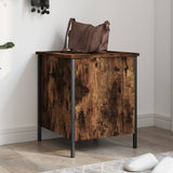 Panca Portaoggetti Rovere Fumo 40x42,5x50 cm Legno truciolato