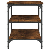 Panca Porta Scarpe Rovere Fumo 70x38,5x49 cm Legno truciolato