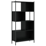 Libreria Nera 72x28x172 cm in Legno truciolato