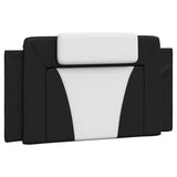 Cuscino testiera Viana Bianco e Nero 100 cm in Similpelle