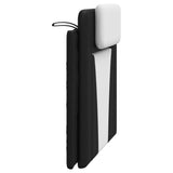 Cuscino testiera Viana Bianco e Nero 100 cm in Similpelle