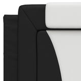 Cuscino testiera Viana Bianco e Nero 100 cm in Similpelle