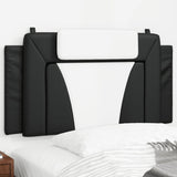 Cuscino testiera Viana Bianco e Nero 100 cm in Similpelle