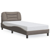 Giroletto senza Materasso Hvar Tortora 90x190 cm Tessuto