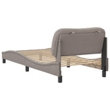 Giroletto senza Materasso Hvar Tortora 90x190 cm Tessuto
