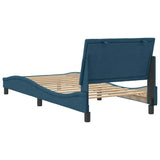 Giroletto senza Materasso Hanko Blu 90x190 cm in Velluto