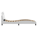 Giroletto Viana senza Materasso Bianco 90x190 cm in Similpelle