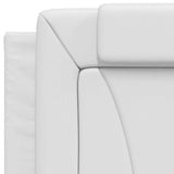 Giroletto Viana senza Materasso Bianco 90x190 cm in Similpelle