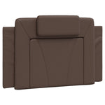 Giroletto con Testiera Marrone 90x200 cm in Similpelle