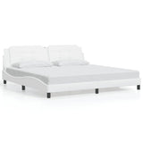 Giroletto senza Materasso Zadar Bianco 200x200 cm in Similpelle
