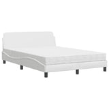 Letto con Materasso Dover Bianco 120x200 cm in Similpelle