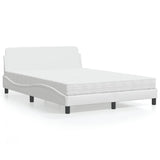 Letto con Materasso Dover Bianco 120x200 cm in Similpelle