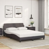 Letto con Materasso Dover Grigio 120x200 cm in Similpelle