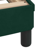 Letto con Materasso Dover Verde Scuro 180x200 cm in Velluto