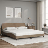 Letto con Materasso Dover Cappuccino 180x200cm Similpelle