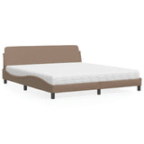 Letto con Materasso Dover Cappuccino 180x200cm Similpelle
