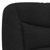 Letto con Materasso Hvar Nero 80x200 cm in Tessuto