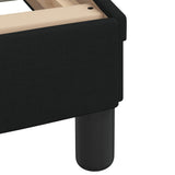 Letto con Materasso Hvar Nero 80x200 cm in Tessuto