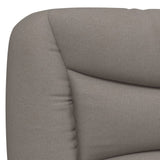 Letto con Materasso Hvar Tortora 90x190 cm in Tessuto