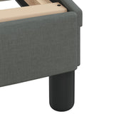 Letto con Materasso Hvar Grigio Scuro 120x200 cm Tessuto