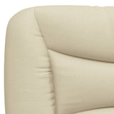 Letto con Materasso Hvar Crema 180x200 cm in Tessuto
