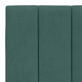 Letto con Materasso Hanko Verde Scuro 180x200 cm in Velluto