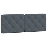 Letto con Materasso Grigio Scuro 120x200 cm in Velluto