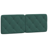 Letto con Materasso Verde Scuro 120x200 cm in Velluto