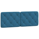 Letto con Materasso Blu 120x200 cm in Velluto