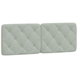Letto con Materasso Grigio Chiaro 140x200 cm in Velluto