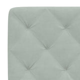 Letto con Materasso Grigio Chiaro 140x200 cm in Velluto