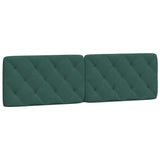 Letto con Materasso Verde Scuro 180x200 cm in Velluto