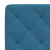 Letto con Materasso Blu 180x200 cm in Velluto