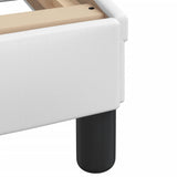 Letto con Materasso Hvar Bianco 90x190 cm in Similpelle