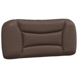 Letto con Materasso Hvar Marrone 90x200 cm in Similpelle