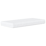 Letto con Materasso Hvar Nero e Bianco 90x200 cm in Similpelle