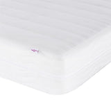 Letto con Materasso Hvar Nero e Bianco 90x200 cm in Similpelle