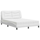 Letto con Materasso Hvar Bianco 120x200 cm in Similpelle