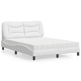 Letto con Materasso Hvar Bianco 120x200 cm in Similpelle